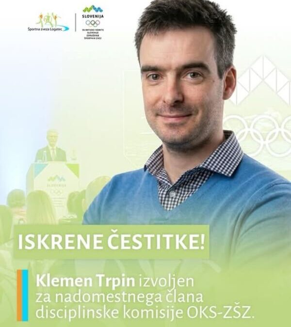 Klemen Trpin poslej tudi nadomestni član disciplinske komisije OKS-ZŠZ